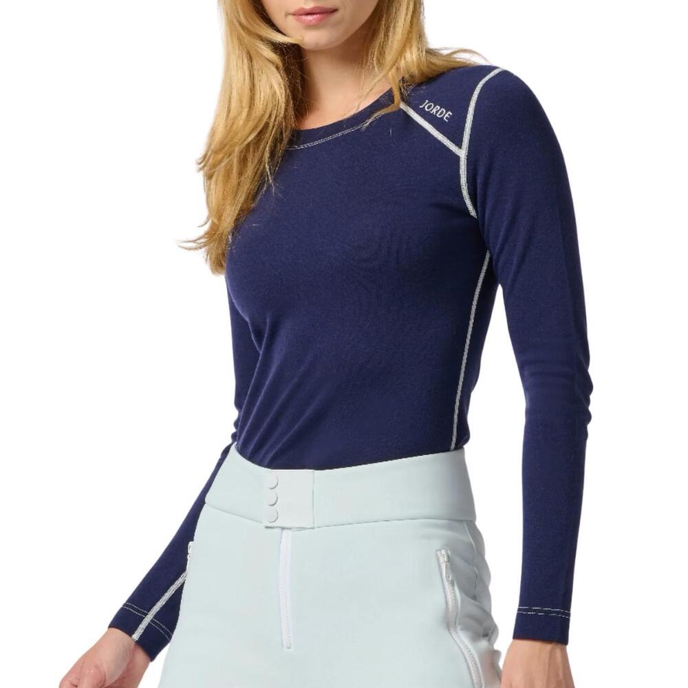 NEW JORDE zuri merino wool baselayer in ink